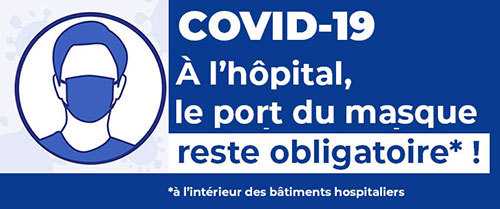 Port du masque obligatoire à l'hopital